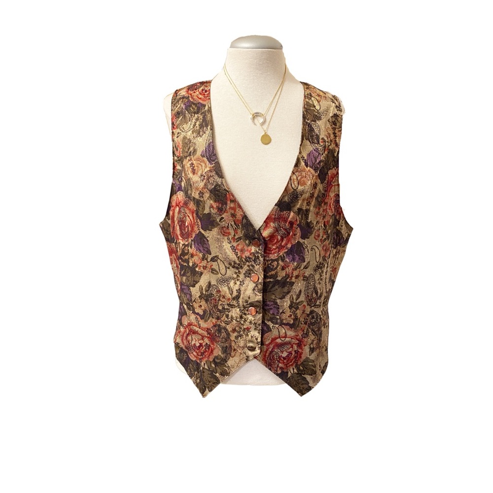VINTAGE - PAISLEY PARK VEST sz. L